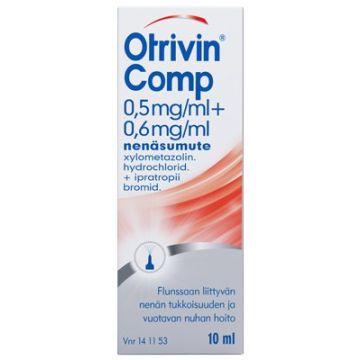OTRIVIN COMP nenäsumute, liuos 0,5/0,6 mg/ml Freepod-pumppu 10 ml