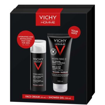 VICHY XMAS Homme Hydra Mag C+ 2021 JOULUPAKKAUS 50 ml + 15 ml