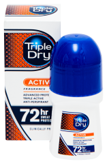 TRIPLE DRY MENS ACTIVE FRAGRAN ROLL-ON 50 ML