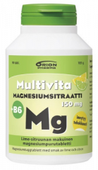 MULTIVITA MAGN.SITR+B6 LIME-SITR. 150MG 90 PURUTABL